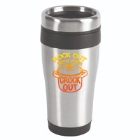 Rock Out With Your Crock Out Funny Chef Food Humor 16oz Travel Tumbler