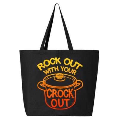 Rock Out With Your Crock Out Funny Chef Food Humor 25L Jumbo Tote