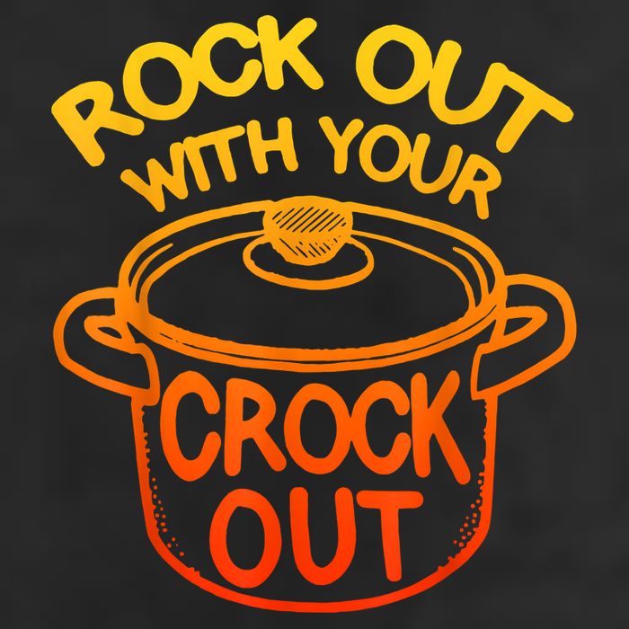 Rock Out With Your Crock Out Funny Chef Food Humor 25L Jumbo Tote