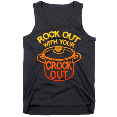Rock Out With Your Crock Out Funny Chef Food Humor Tank Top