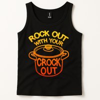 Rock Out With Your Crock Out Funny Chef Food Humor Tank Top
