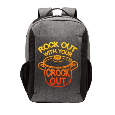 Rock Out With Your Crock Out Funny Chef Food Humor Vector Backpack