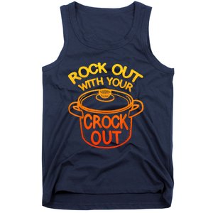 Rock Out With Your Crock Out Funny Chef Food Humor Tank Top