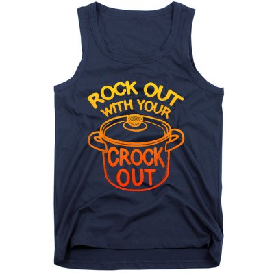 Rock Out With Your Crock Out Funny Chef Food Humor Tank Top