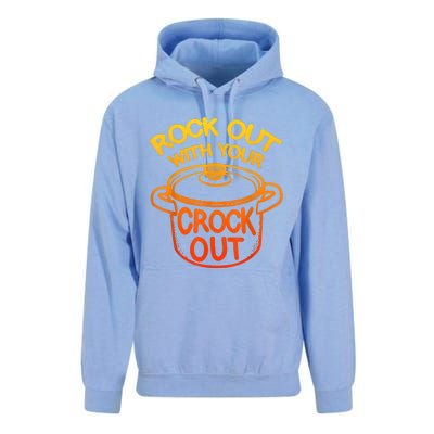 Rock Out With Your Crock Out Funny Chef Food Humor Unisex Surf Hoodie