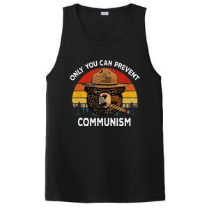 Retro Only You Can Prevent Communism Bear Camping PosiCharge Competitor Tank