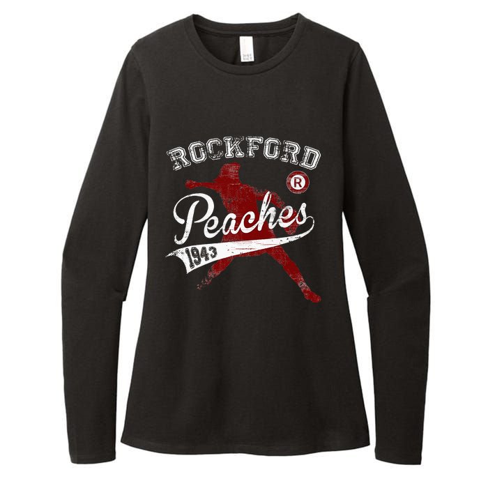 Rockford Peaches 1943 Womens CVC Long Sleeve Shirt