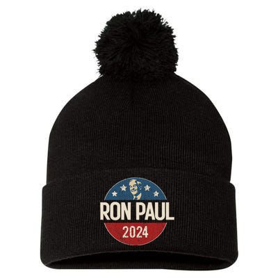 Ron Paul 2024 Libertarian Political Gift Pom Pom 12in Knit Beanie