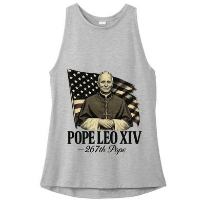 Robert Prevost 267th Pope Leo XIV Ladies PosiCharge Tri-Blend Wicking Tank