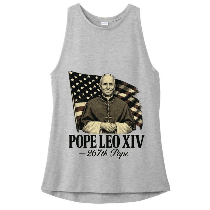 Robert Prevost 267th Pope Leo XIV Ladies PosiCharge Tri-Blend Wicking Tank