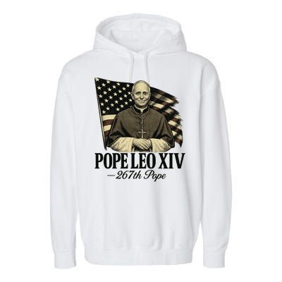 Robert Prevost 267th Pope Leo XIV Garment-Dyed Fleece Hoodie