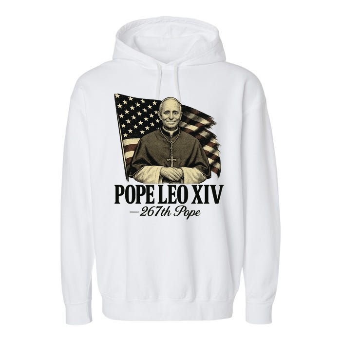 Robert Prevost 267th Pope Leo XIV Garment-Dyed Fleece Hoodie