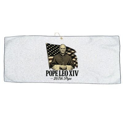 Robert Prevost 267th Pope Leo XIV Large Microfiber Waffle Golf Towel