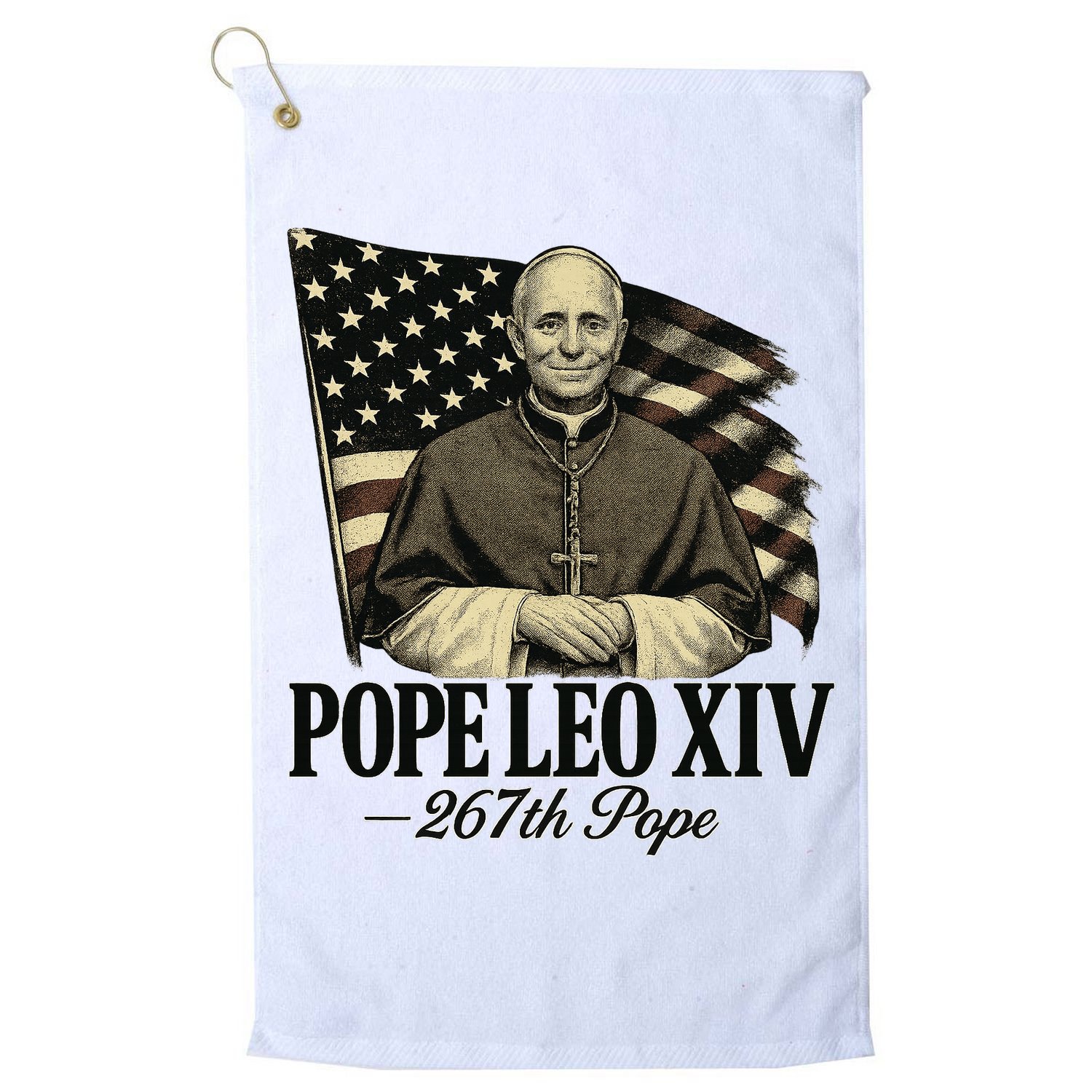 Robert Prevost 267th Pope Leo XIV Golf Towel
