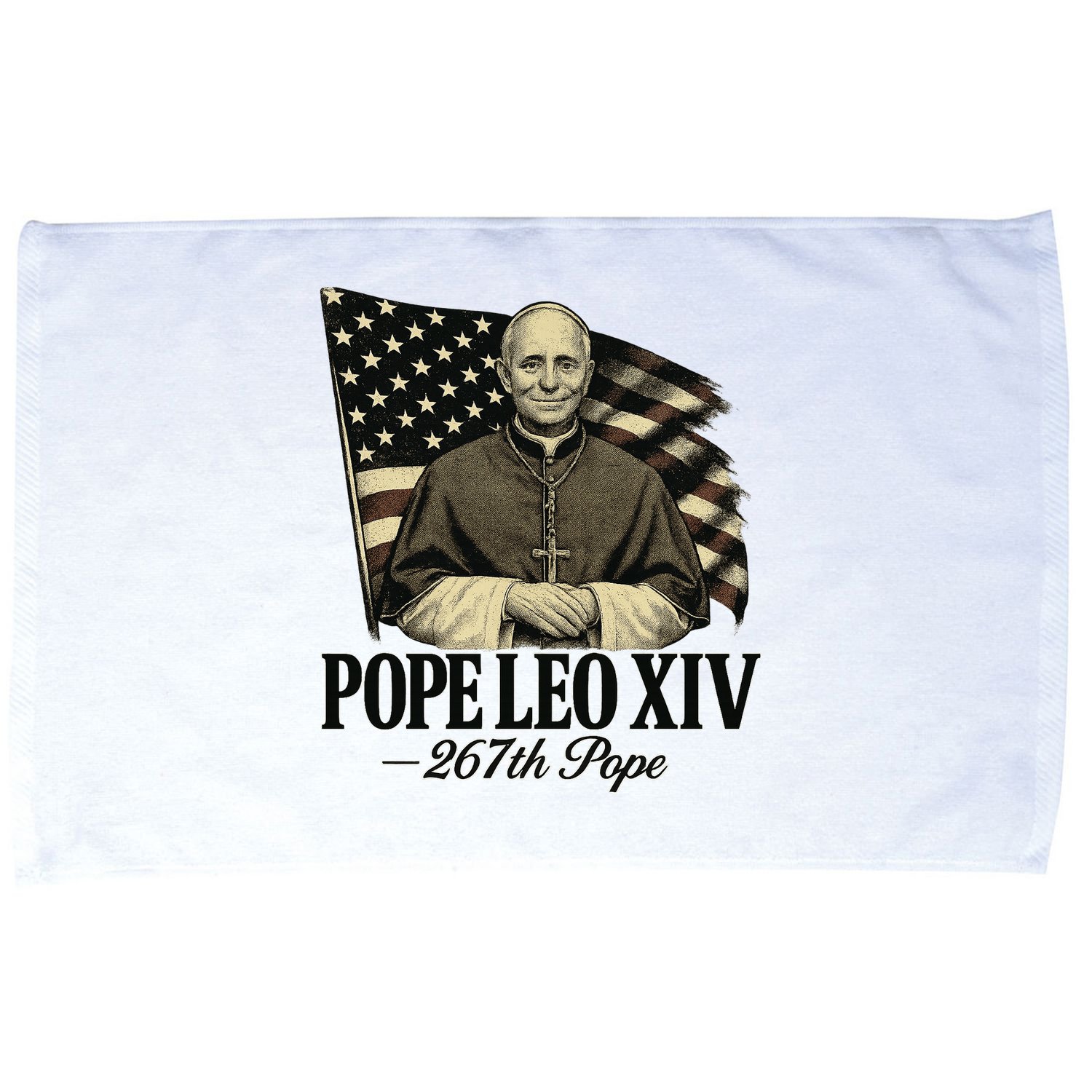Robert Prevost 267th Pope Leo XIV Microfiber Hand Towel