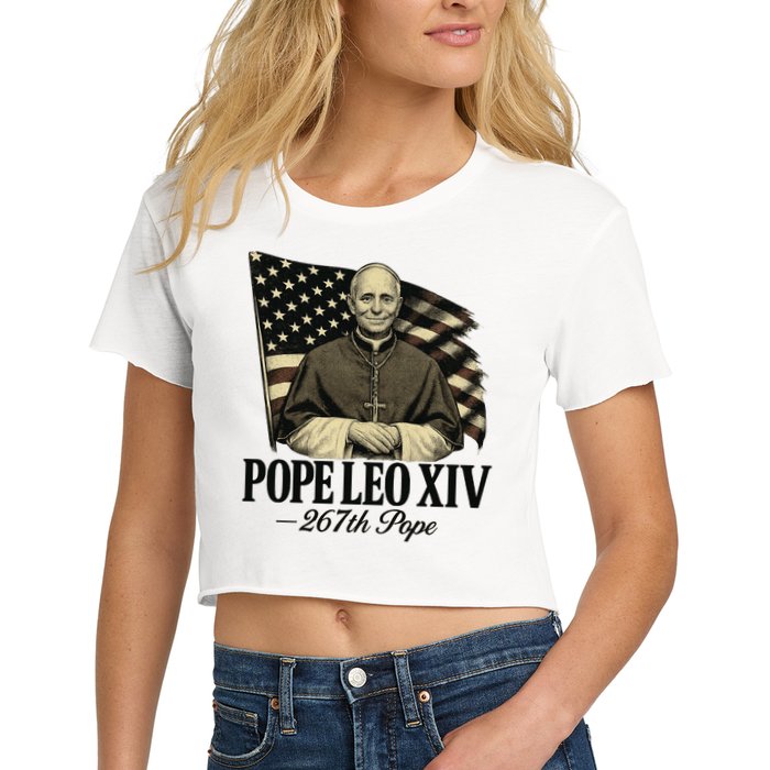 Robert Prevost 267th Pope Leo XIV Crop Top