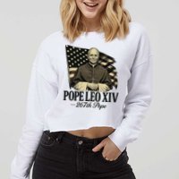 Robert Prevost 267th Pope Leo XIV Cropped Pullover Crew