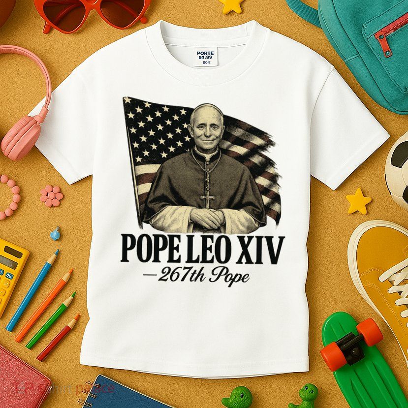 Robert Prevost 267th Pope Leo XIV Kids T-Shirt