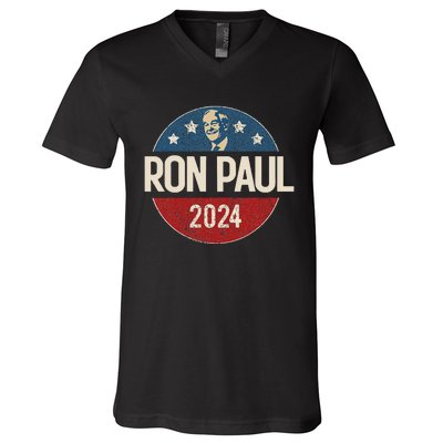 Ron Paul 2024 Libertarian Political Gift V-Neck T-Shirt