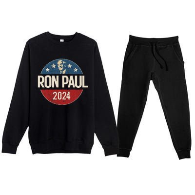 Ron Paul 2024 Libertarian Political Gift Premium Crewneck Sweatsuit Set