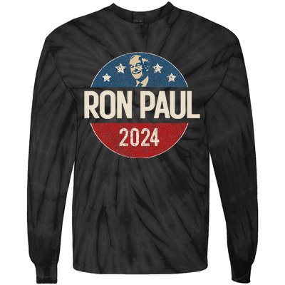 Ron Paul 2024 Libertarian Political Gift Tie-Dye Long Sleeve Shirt