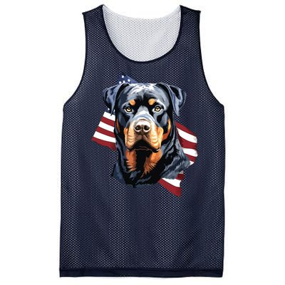 Rottweiler Patriotic 4th Of July Dog Lover American USA Mesh Reversible Basketball Jersey Tank