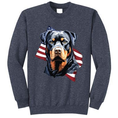 Rottweiler Patriotic 4th Of July Dog Lover American USA Sweatshirt