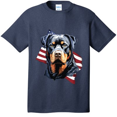 Rottweiler Patriotic 4th Of July Dog Lover American USA T-Shirt