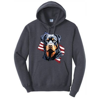 Rottweiler Patriotic 4th Of July Dog Lover American USA Tall Hoodie