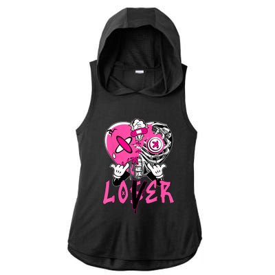 Racer Pink 5s Tee To Match Loser Lover Heart 5 Racer Blue Ladies PosiCharge Tri-Blend Wicking Draft Hoodie Tank