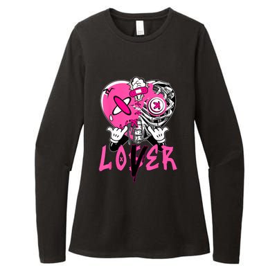 Racer Pink 5s Tee To Match Loser Lover Heart 5 Racer Blue Womens CVC Long Sleeve Shirt