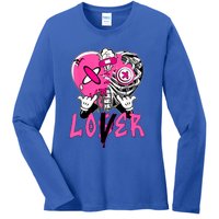 Racer Pink 5s Tee To Match Loser Lover Heart 5 Racer Blue Ladies Long Sleeve Shirt