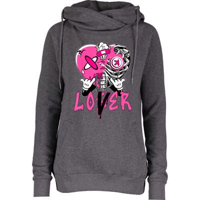 Racer Pink 5s Tee To Match Loser Lover Heart 5 Racer Blue Womens Funnel Neck Pullover Hood