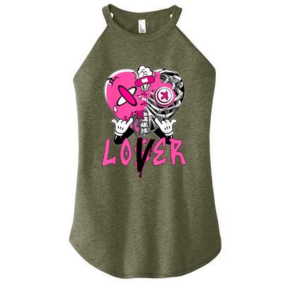 Racer Pink 5s Tee To Match Loser Lover Heart 5 Racer Blue Women's Perfect Tri Rocker Tank