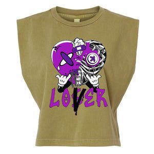 Racer Purple 5s Tee To Match Loser Lover Heart 5 Racer Blue Garment-Dyed Women's Muscle Tee