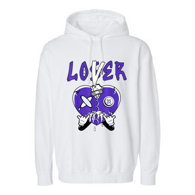 Racer Purple 5S To Match Loser Lover Heart 5 Racer Purple Garment-Dyed Fleece Hoodie