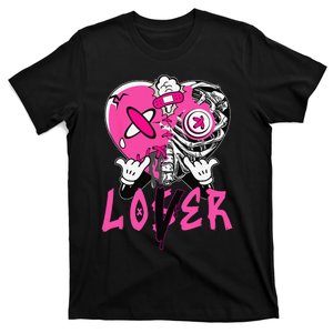 Racer Pink 5s Tee To Match Loser Lover Heart 5 Racer Blue T-Shirt