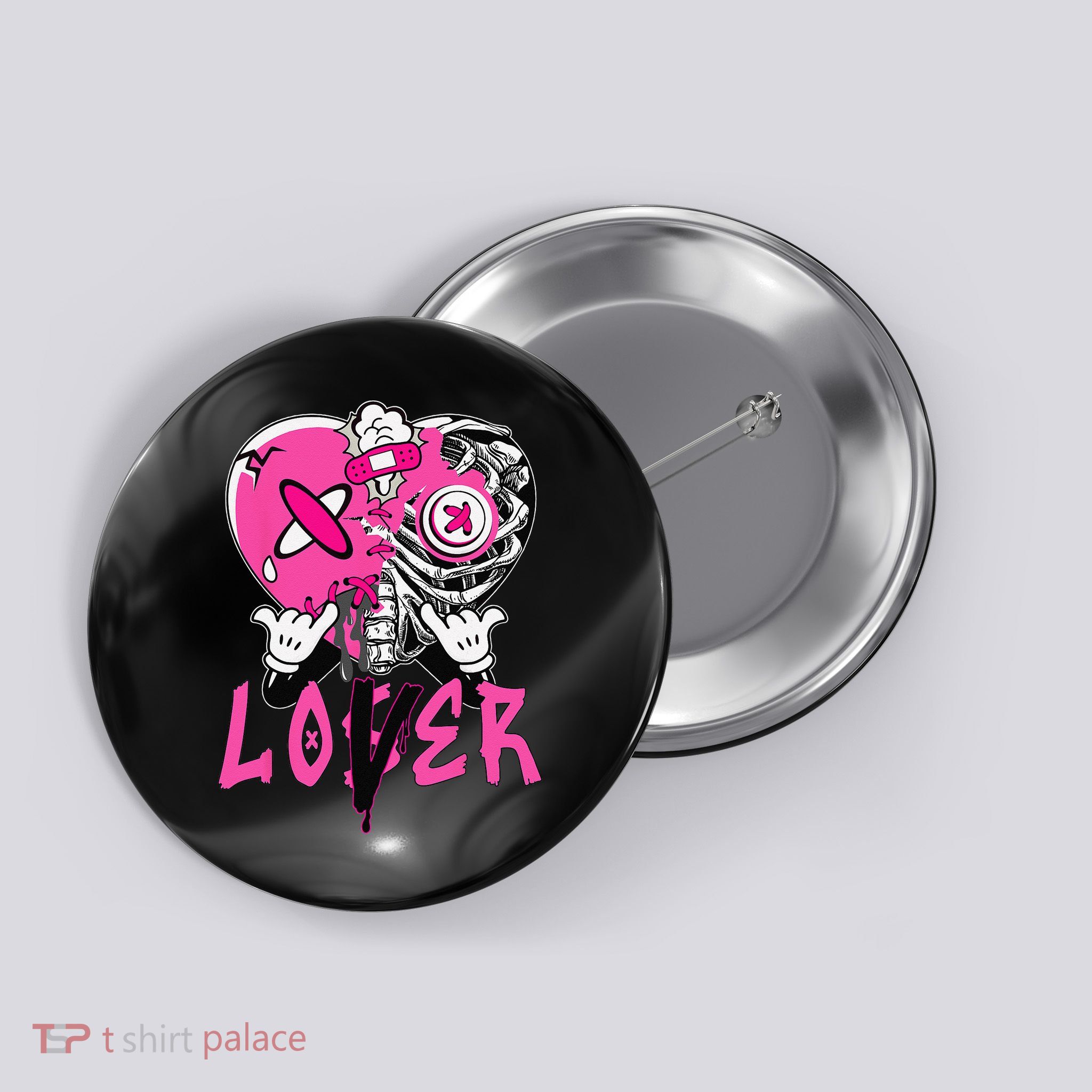 Racer Pink 5s Tee To Match Loser Lover Heart 5 Racer Blue Button