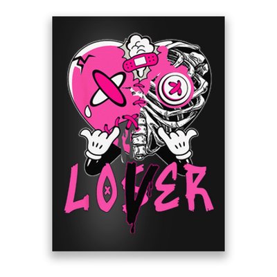 Racer Pink 5s Tee To Match Loser Lover Heart 5 Racer Blue Poster