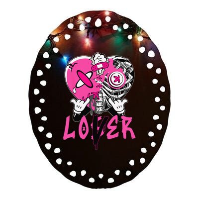 Racer Pink 5s Tee To Match Loser Lover Heart 5 Racer Blue Ceramic Oval Ornament