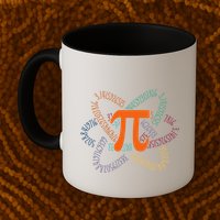 Retro Pi 5 Funny Pi Day 3.14 Atom .Png Coffee Mug