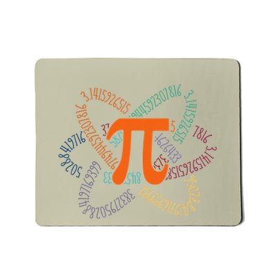 Retro Pi 5 Funny Pi Day 3.14 Atom .Png Mousepad