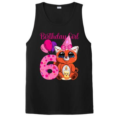 Red Panda 6th Birthday Im 6 Years Old PosiCharge Competitor Tank