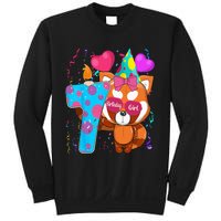 Red Panda 7th Birthday Im 7 Years Old Birthday Party Sweatshirt