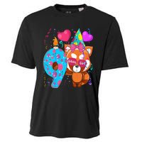 Red Panda 9th Birthday Im 9 Years Old Birthday Cooling Performance Crew T-Shirt