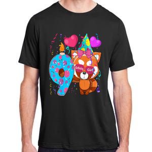 Red Panda 9th Birthday Im 9 Years Old Birthday Adult ChromaSoft Performance T-Shirt