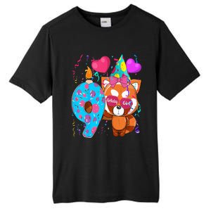 Red Panda 9th Birthday Im 9 Years Old Birthday Tall Fusion ChromaSoft Performance T-Shirt