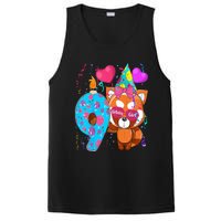 Red Panda 9th Birthday Im 9 Years Old Birthday PosiCharge Competitor Tank