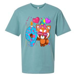 Red Panda 9th Birthday Im 9 Years Old Birthday Sueded Cloud Jersey T-Shirt