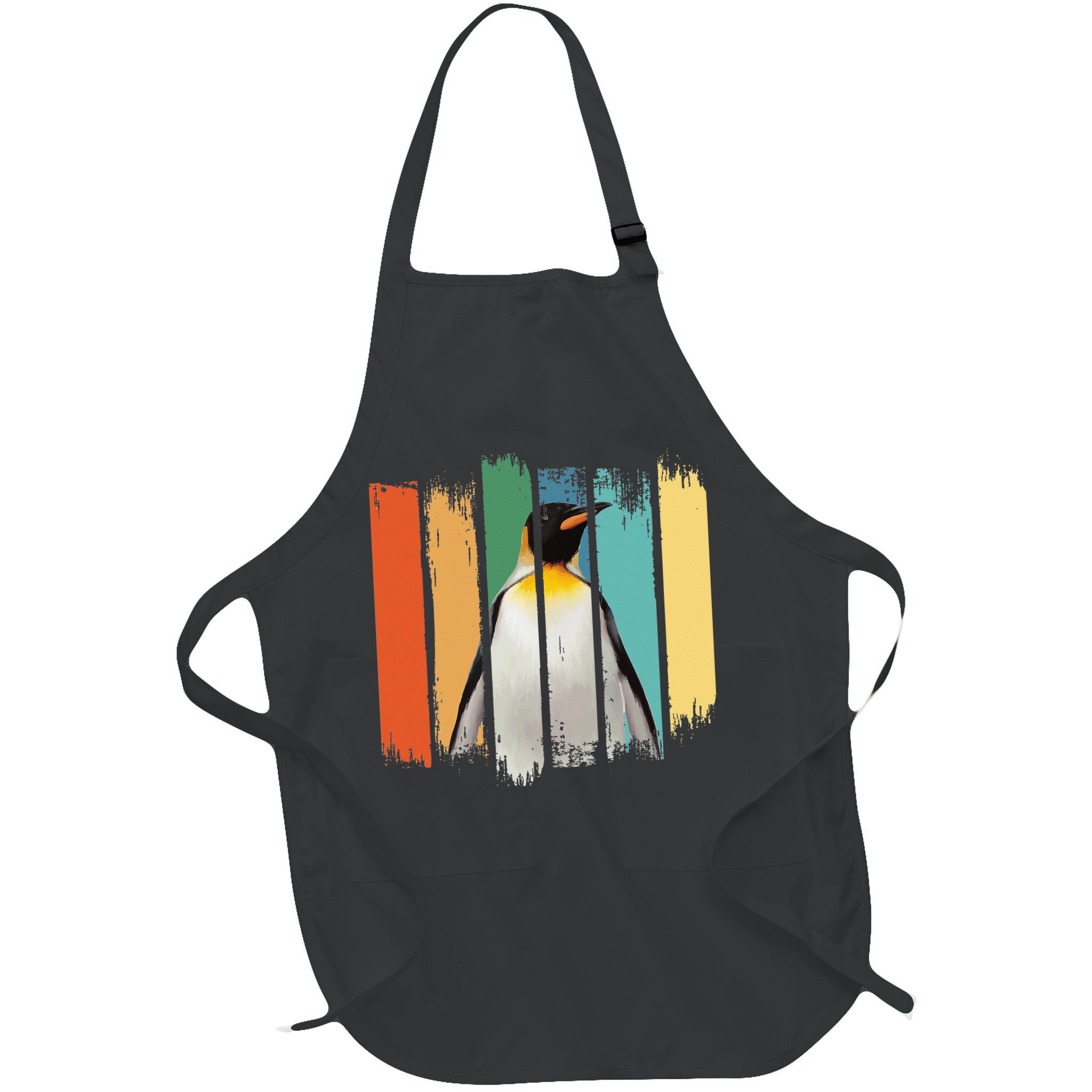 Retro Penguin Arctic Wildlife Nature Vintage Style Apron